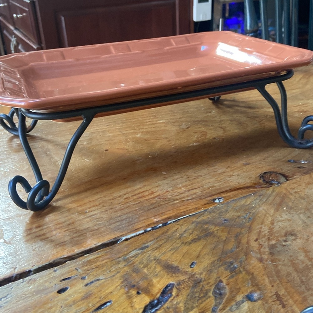 Lot of Longaberger Wrought Iron Set  for Bowl and Tray Stands